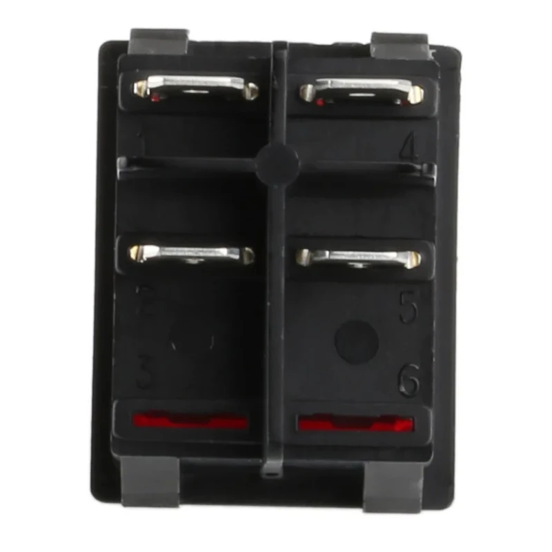 RS PRO Illuminated DPST On-Off On-Off Rocker Switch Panel, Red Actuator, 20A, 250V AC, 32V DC, IP88 IP58 793-2507