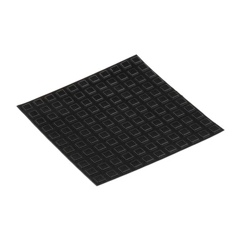 RS PRO Square Polyurethane Self-Adhesive Feet 10.2 mm Diameter 2.5 mm Thickness 173-5944