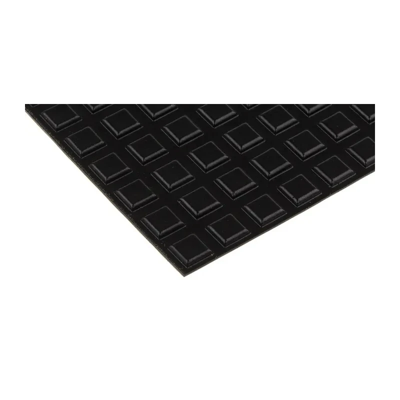 RS PRO Square Polyurethane Self-Adhesive Feet 10.2 mm Diameter 2.5 mm Thickness 173-5944