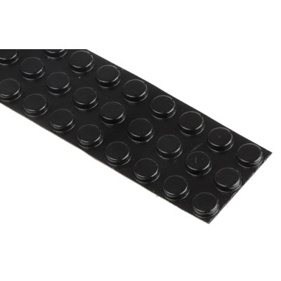 RS PRO Cylindrical Polyurethane Self-Adhesive Feet, 9.5 mm Diameter, Thickness 3.2 mm, Operating Temp -40°C to 173-5963