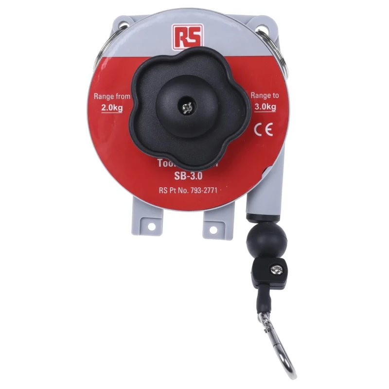 RS PRO 3.0 kg Adjustable Tension Tool Balancer Plastic Housing 1.6m Length 793-2771