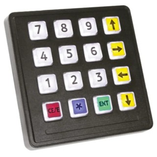 Storm IP65 16 Key Illuminated Polymer Keypad 
