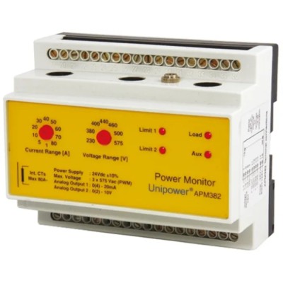 Unipower 130A 24V DC Motor Load Monitor with 50 °C Maximum and -15 °C Minimum Operating Temperature APM382