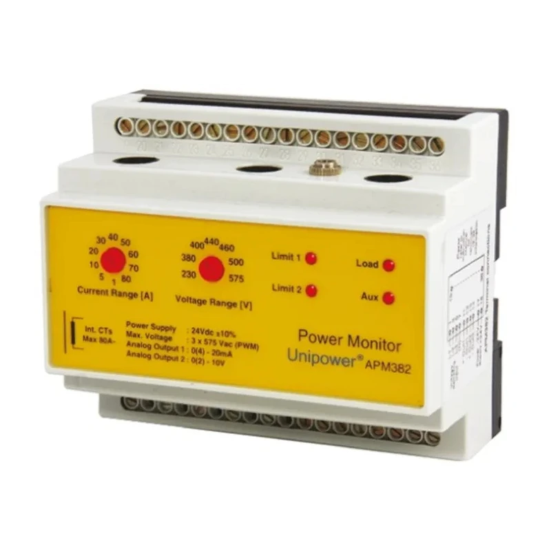 Unipower 130A 24V DC Motor Load Monitor with 50 °C Maximum and -15 °C Minimum Operating Temperature APM382