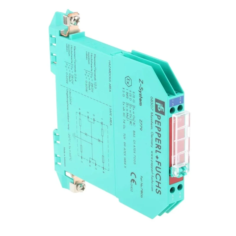 Pepperl + Fuchs 2 Channel DIN Rail Mount Zener Barrier, ATEX Certified, 27V DC Supply, Model Z779