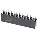 TE Connectivity AMPMODU MOD II Series Straight Through Hole PCB Socket, 26-Contact, 2 Row, 2.54 mm Pitch Solder 6-534206-3