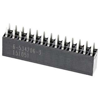 TE Connectivity AMPMODU MOD II Series Straight Through Hole PCB Socket, 26-Contact, 2 Row, 2.54 mm Pitch Solder 6-534206-3