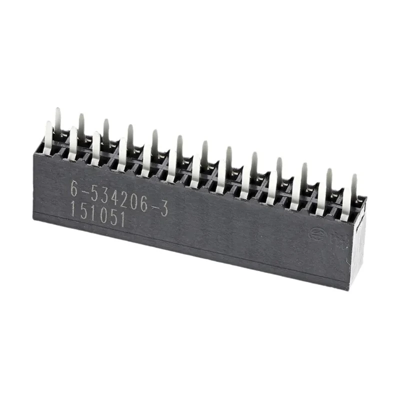 TE Connectivity AMPMODU MOD II Series Straight Through Hole PCB Socket, 26-Contact, 2 Row, 2.54 mm Pitch Solder 6-534206-3