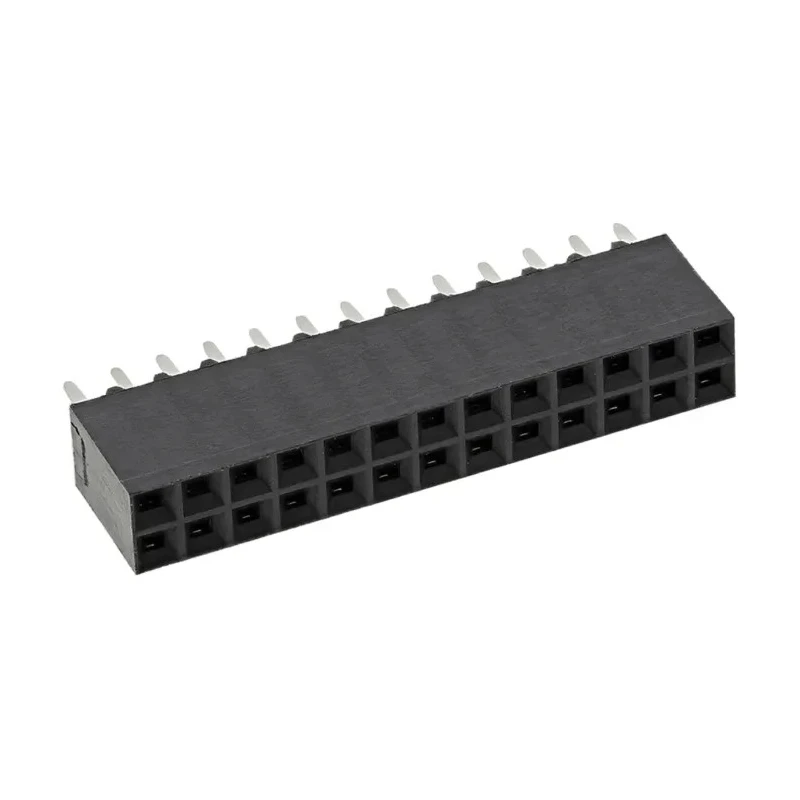 TE Connectivity AMPMODU MOD II Series Straight Through Hole PCB Socket, 26-Contact, 2 Row, 2.54 mm Pitch Solder 6-534206-3