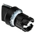 Siemens SIRIUS ACT 3SU10 Series 3 Position Illuminated Selector Switch Head, 22 mm Cutout, Black Handle 3SU1002-2BL10-0AA0