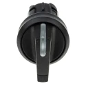 Siemens SIRIUS ACT 3SU10 Series 3 Position Illuminated Selector Switch Head, 22 mm Cutout, Black Handle 3SU1002-2BL10-0AA0