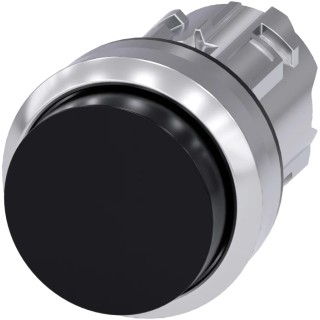 Siemens SIRIUS ACT 3SU10 Series Black Momentary Push Button Switch 22mm Cutout IP66 IP67 IP69K 3SU1050-0BB10-0AA0