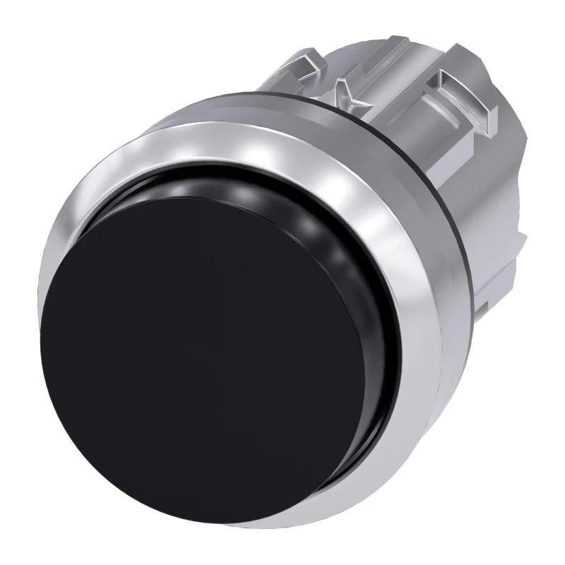 Siemens SIRIUS ACT 3SU10 Series Black Momentary Push Button Switch 22mm Cutout IP66 IP67 IP69K 3SU1050-0BB10-0AA0