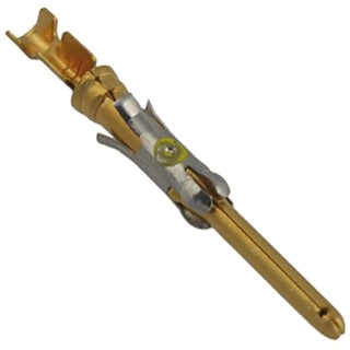 TE Connectivity Male Crimp Circular Connector Contact Contact Size 16 Wire Size 20, 24AWG 13A 250V Brass Gold 1-66103-7