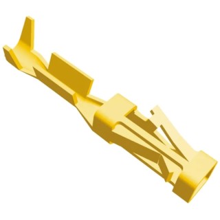 TE Connectivity AMPMODU Short Point Series Female Crimp Terminal, 3A Current, 32-28 AWG Wire Compatible, 11.68mm 1-104481-2