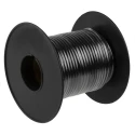 RS PRO Black Hook Up Wire 20 AWG 7/0.3 mm Core Strands 25 m, Polyethylene Jacket, 25kV Voltage, Flame Retardant 173-6018