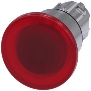 Siemens SIRIUS ACT 3SU10 Series Red Latching Push Button Switch, 22 mm Cutout, IP66 IP67 IP69K 3SU1051-1BA20-0AA0