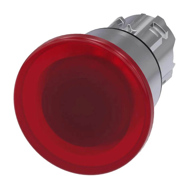 Siemens SIRIUS ACT 3SU10 Series Red Latching Push Button Switch, 22 mm Cutout, IP66 IP67 IP69K 3SU1051-1BA20-0AA0