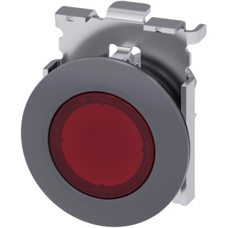 Siemens SIRIUS ACT 3SU10 Series Red Momentary Push Button Switch 30 mm Cutout IP69K IP66 IP67 3SU1061-0JB20-0AA0