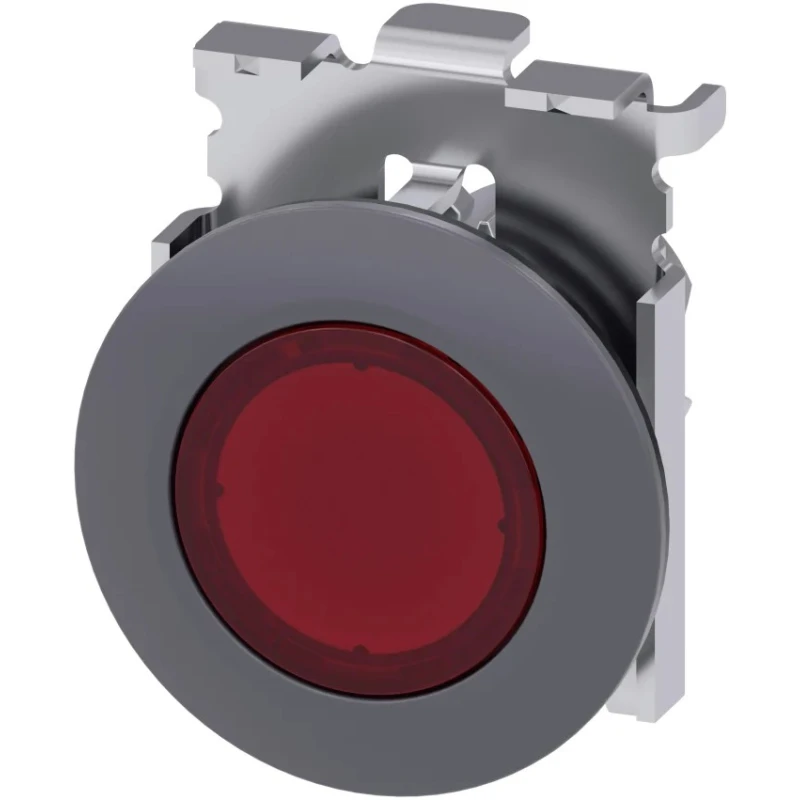 Siemens SIRIUS ACT 3SU10 Series Red Momentary Push Button Switch 30 mm Cutout IP69K IP66 IP67 3SU1061-0JB20-0AA0
