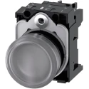 Siemens Panel Mount Clear LED Indicator SIRIUS ACT 3SU11 22mm Cutout 24 V ac/dc IP20/IP66/IP67/IP69 Round 3SU1102-6AA70-1AA0