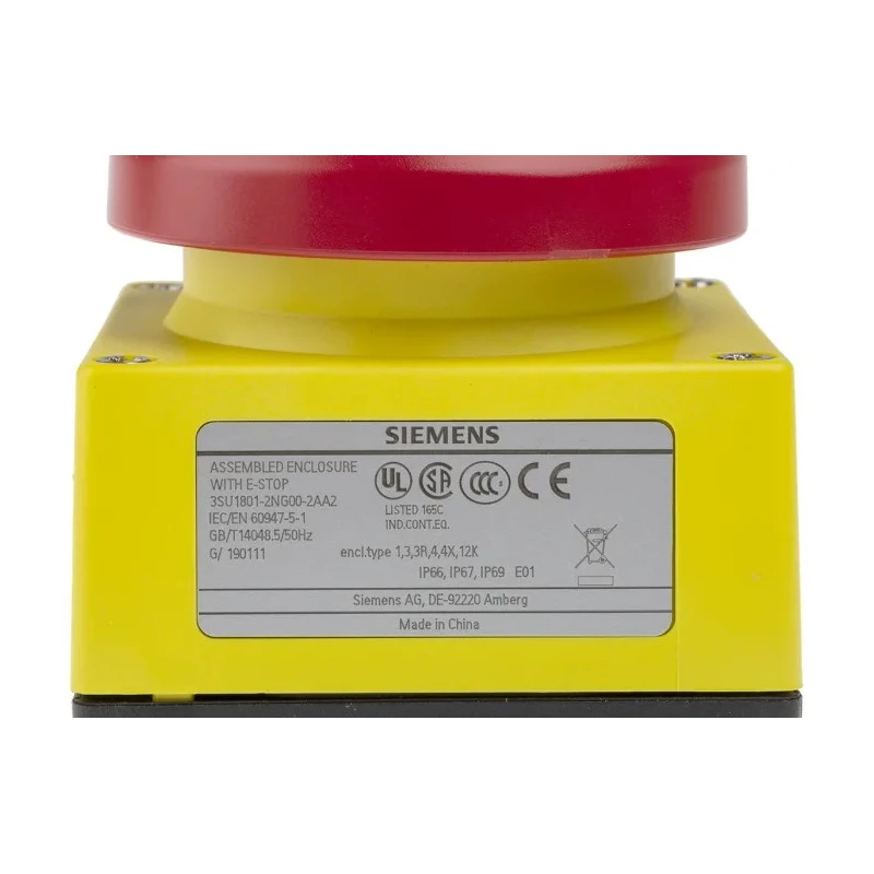 Siemens SIRIUS ACT Series Pull Release Emergency Stop Push Button, Panel Mount, 22 mm Cutout, 1 NO/1 NC, IP69K 