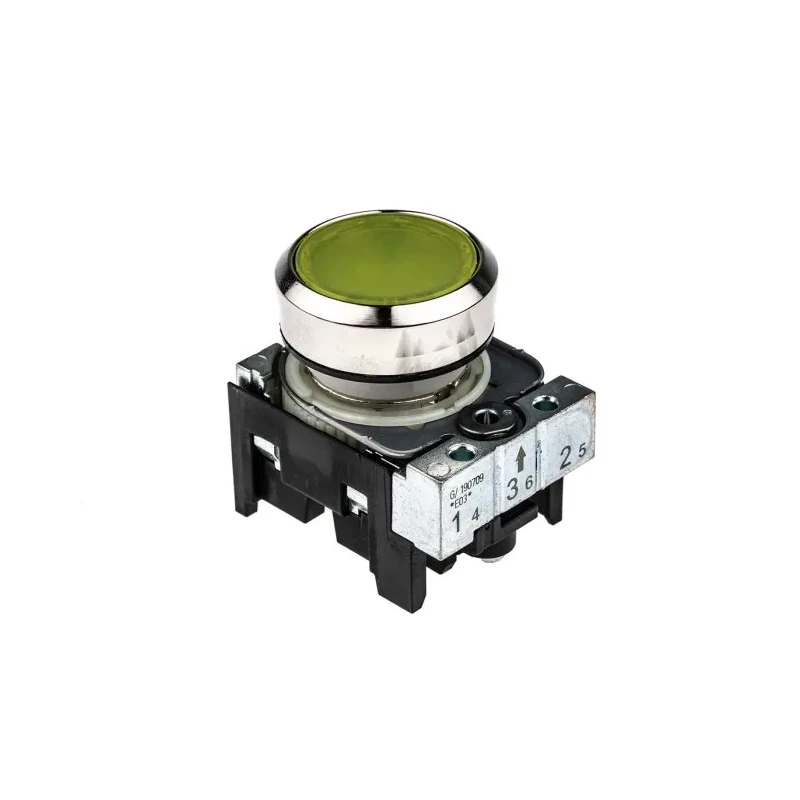 Siemens SIRIUS ACT 3SU11 Series Illuminated Push Button Complete Unit, Panel Mount, 22 mm Cutout, Yellow 3SU1156-0AB30-1BA0