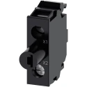 Siemens SIRIUS ACT Series Light Block 24 V AC/DC Blue LED with Screw Terminal 3SU1401-2BB50-1AA0