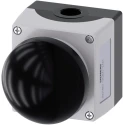 Siemens SIRIUS ACT 22mm Panel Mount Push Button Complete Unit Black SPST Momentary IP66 IP67 IP69K 3SU1851-2GA00-2AA1