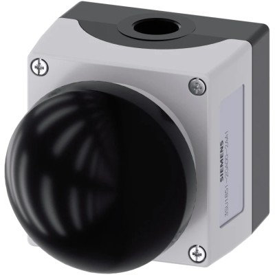 Siemens SIRIUS ACT 22mm Panel Mount Push Button Complete Unit Black SPST Momentary IP66 IP67 IP69K 3SU1851-2GA00-2AA1