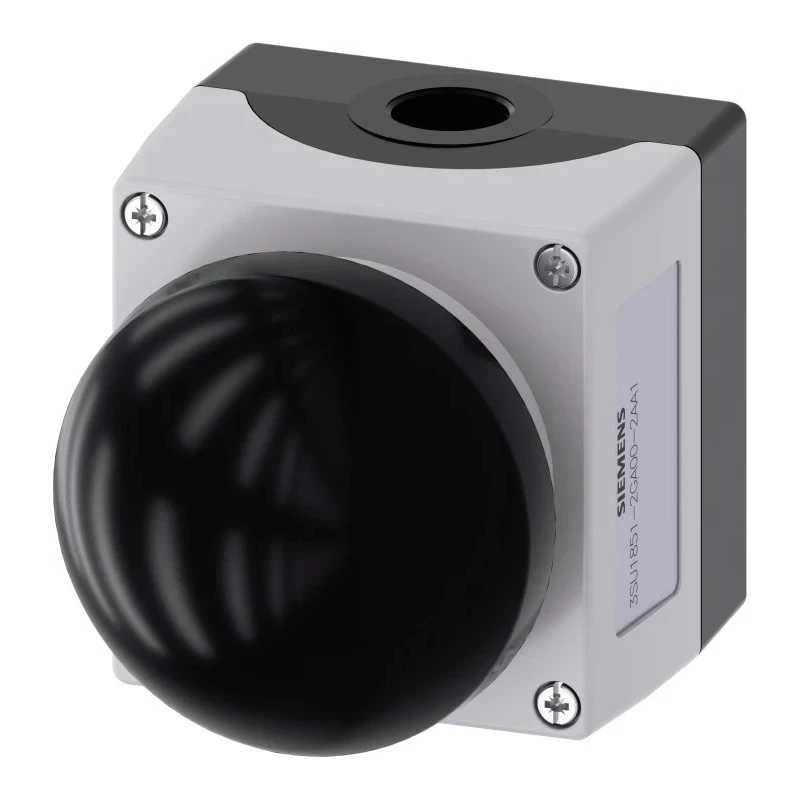 Siemens SIRIUS ACT 22mm Panel Mount Push Button Complete Unit Black SPST Momentary IP66 IP67 IP69K 3SU1851-2GA00-2AA1