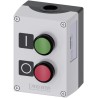 Siemens Enclosed Push Button SPDT, Plastic, Green Red, IP67 IP66 IP69, 22mm Cutout Diameter, Screw 3SU1802-0AB00-2AB1