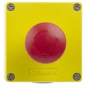Siemens SIRIUS ACT 3SU18 Series Twist Release Emergency Stop Push Button, Panel Mount, 22 mm Cutout, 2 NC 3SU1851-0NB00-2AA2