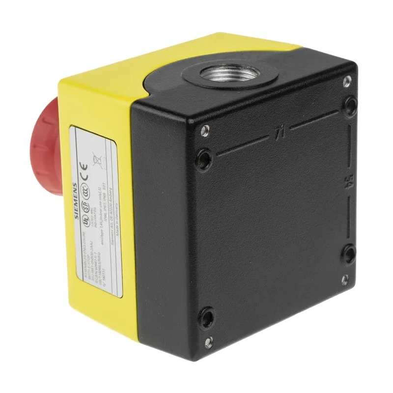 Siemens SIRIUS ACT 3SU18 Series Twist Release Emergency Stop Push Button, Panel Mount, 22 mm Cutout, 2 NC 3SU1851-0NB00-2AA2