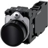 Siemens SIRIUS ACT 3SU11 Series Push Button Complete Unit, Panel Mount, 22 mm Cutout, Black, SPDT, IP66 3SU1100-0AB10-1FA0
