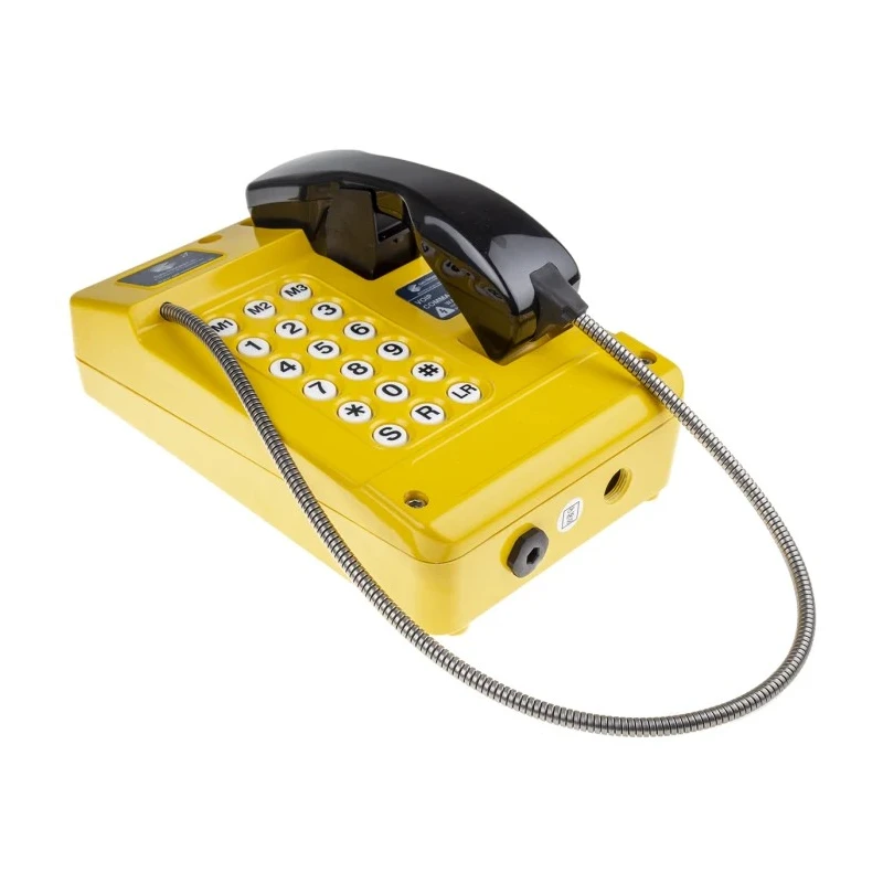Gai-Tronics Corded Telephone Wall Mount Yellow Black 225-02-004J-212