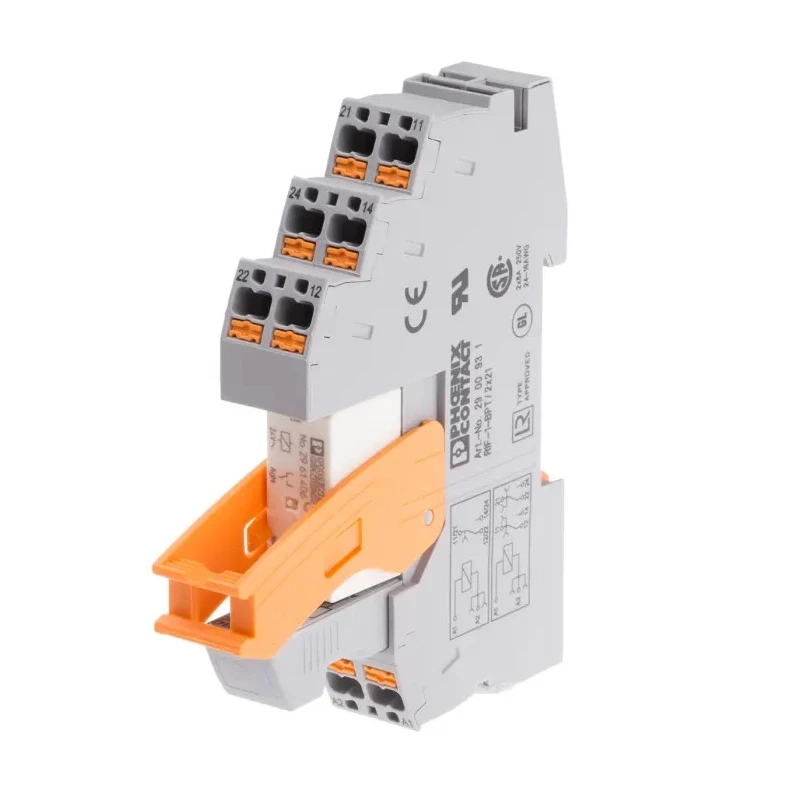 Phoenix Contact DIN Rail Power Relay 24V AC Coil 10A Switching Current SPDT 2903341