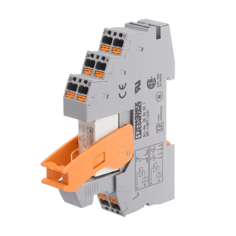 Phoenix Contact DIN Rail Power Relay, DPDT Contact Configuration, 120V AC Coil, 12A Switching Current, Silver Alloy 2903332