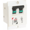 Selvo C-6A Double Pole Flush Mounted (Screw Mounted) Mini MCB GSELDPT12061 (Pack of 3)