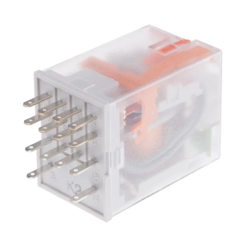 Phoenix Contact PCB Relay 4PDT 24V AC Coil Voltage 5mA Switching Current Silver Alloy Contacts 2903686