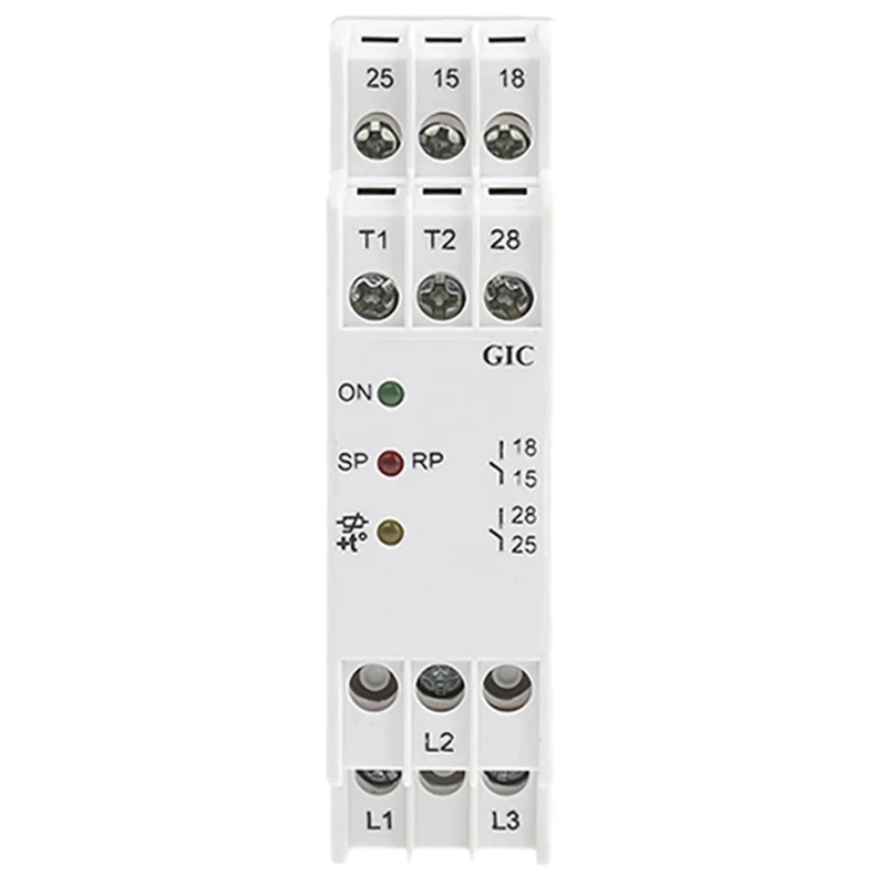 GIC 3 Phase SPDT Monitoring Relay, 400V AC, DIN Rail Mount MLD4BS