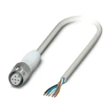 Phoenix Contact Sensor Actuator Cable Female 5 Way Straight to Unterminated, 5 m, Ethylene Propylene Diene Monomer 1404051