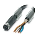Phoenix Contact Female 4 Way M12 to Unterminated Sensor Actuator Cable 63V Polyurethane Jacket 3m 1424113