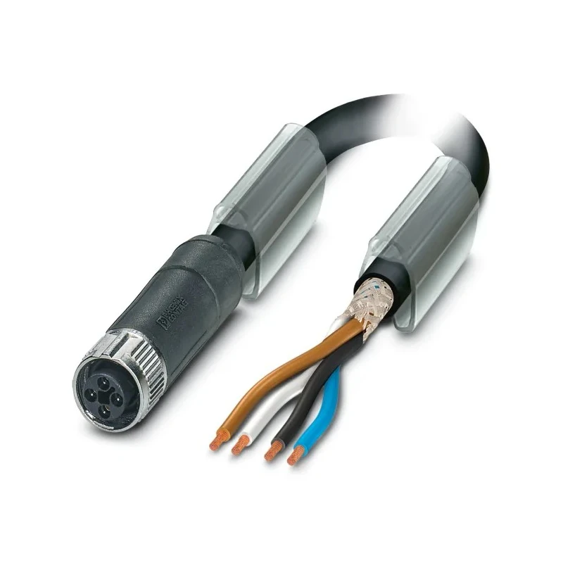 Phoenix Contact Female 4 Way M12 to Unterminated Sensor Actuator Cable 63V Polyurethane Jacket 3m 1424113