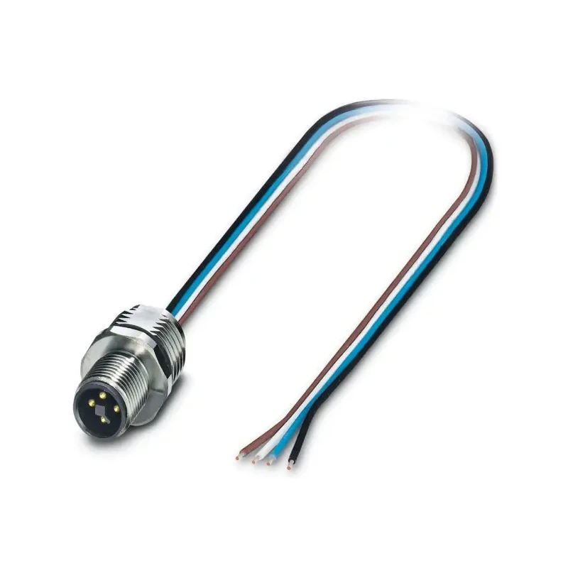 Phoenix Contact Male 4 Way Straight to 4 Way Unterminated Sensor Actuator Cable 0.5 m 63V 12A IP67 1424140