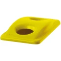 Rubbermaid Commercial Products 518 mm Yellow Plastic Bin Lid for Slim Jim Container, 70 mm FG269288YEL