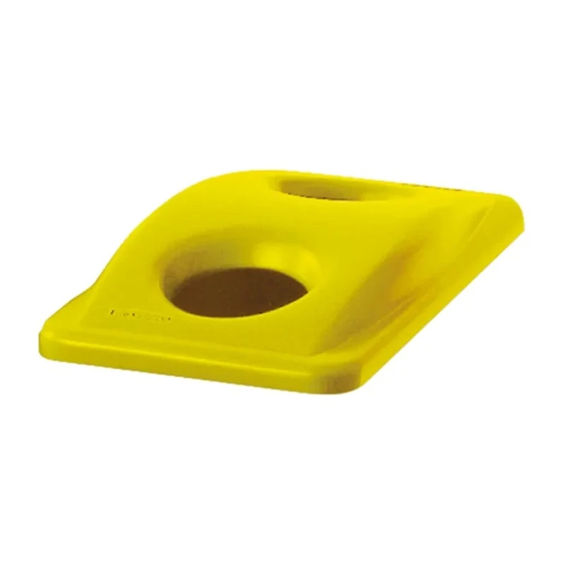 Rubbermaid Commercial Products 518 mm Yellow Plastic Bin Lid for Slim Jim Container, 70 mm FG269288YEL