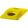 Rubbermaid Commercial Products 518 mm Yellow Plastic Bin Lid for Slim Jim Container, 70 mm FG269288YEL
