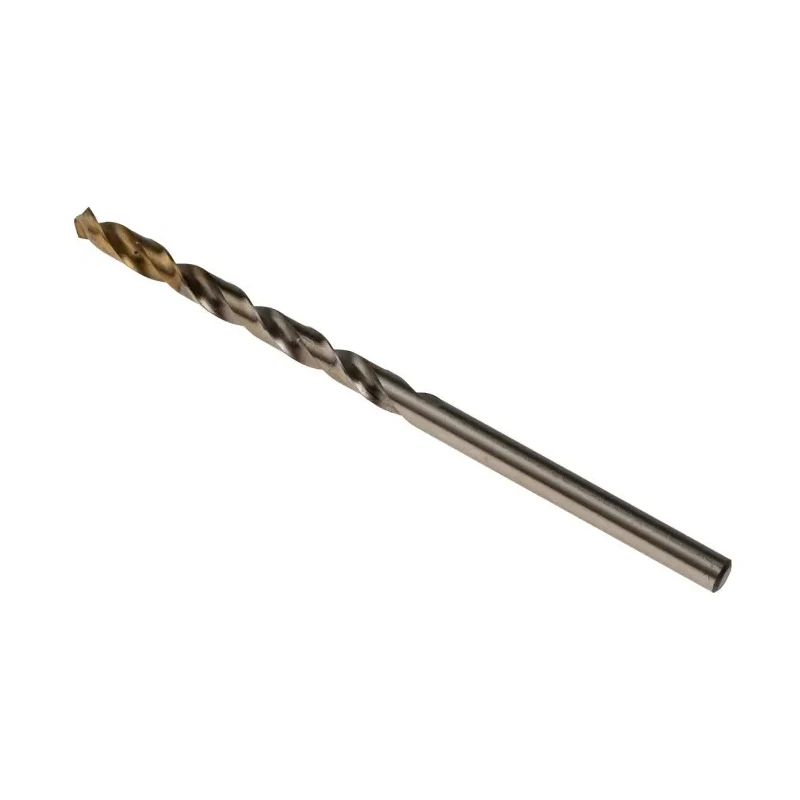 Dormer High Speed Steel Titanium Nitride Coated Industrial Drill Bit Set 65mm Overall Length, 3.2mm Shank, 5 Pieces A0023.2
