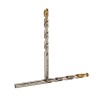 Dormer High Speed Steel Tin Drill Bit 5 mm Shank, 86 mm Overall Length, Titanium Nitride Coating A0025.0